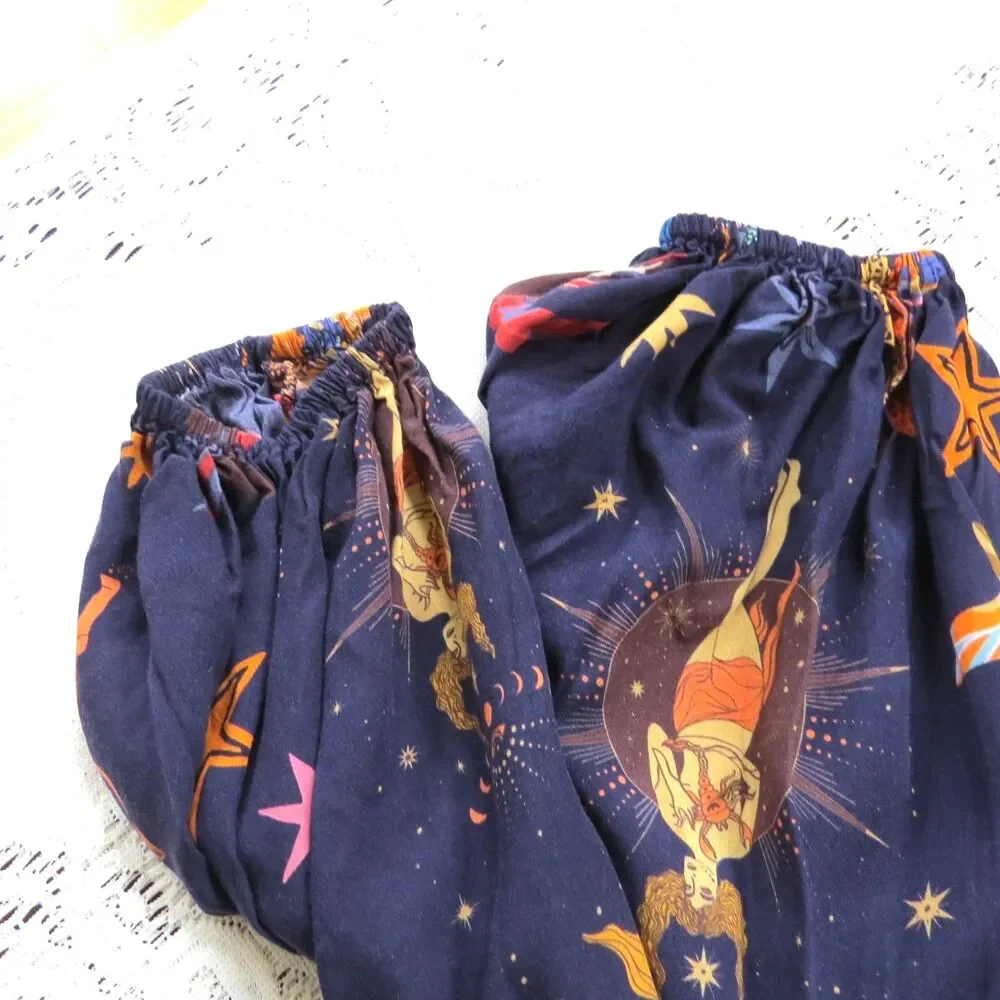 America & Beyond Dark Night Celestial Print Dress Medium NWOT - Picture 10 of 13